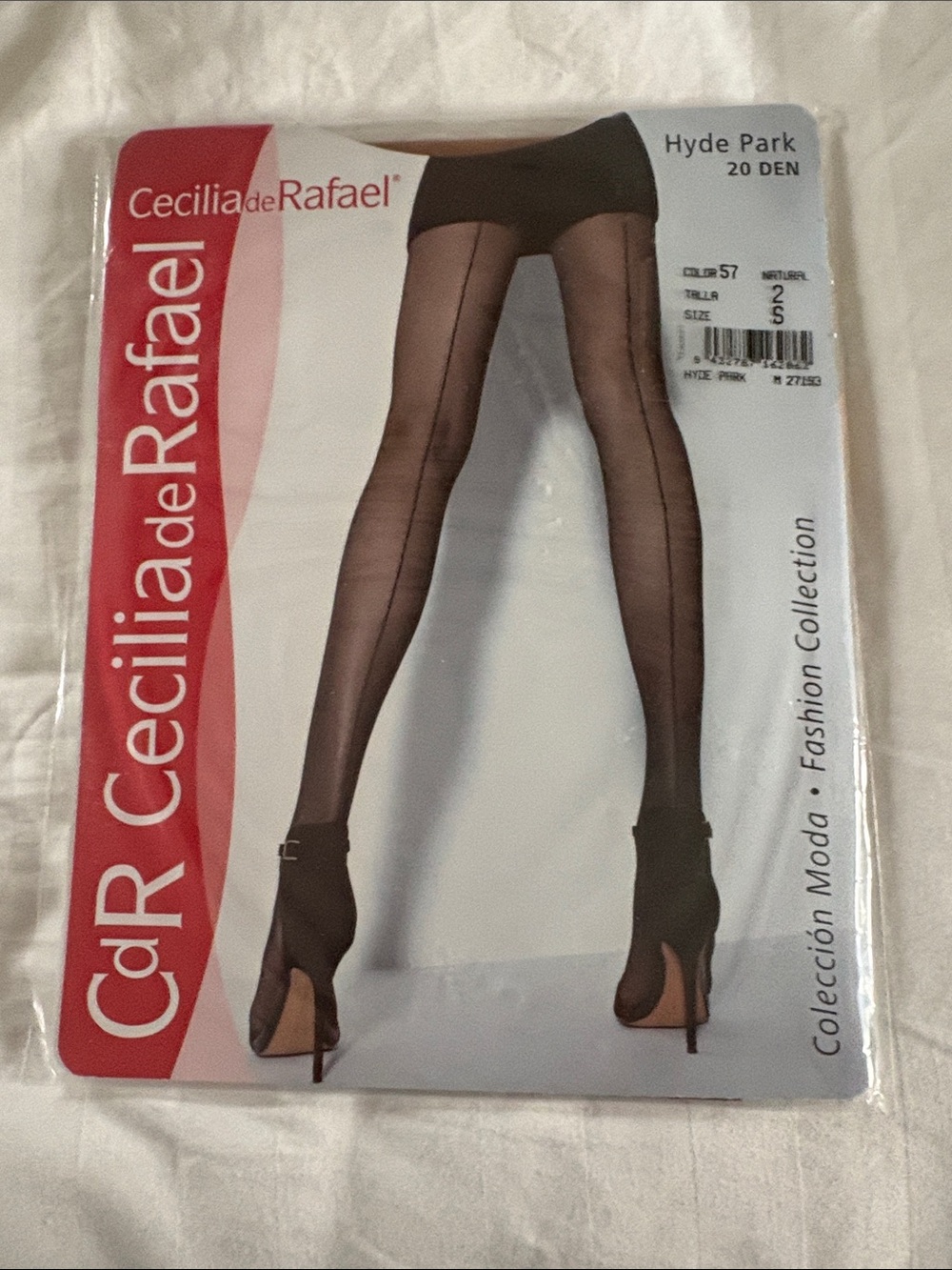 Cecilia de Raphael Hyde Park Seamed hosiery— Natural Size Small
